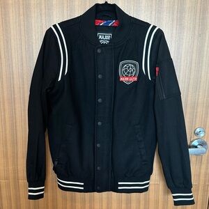 Men/Women/Unisex Major Lazer Logo Merchandise - Bomber Varsity Jacket - XS
